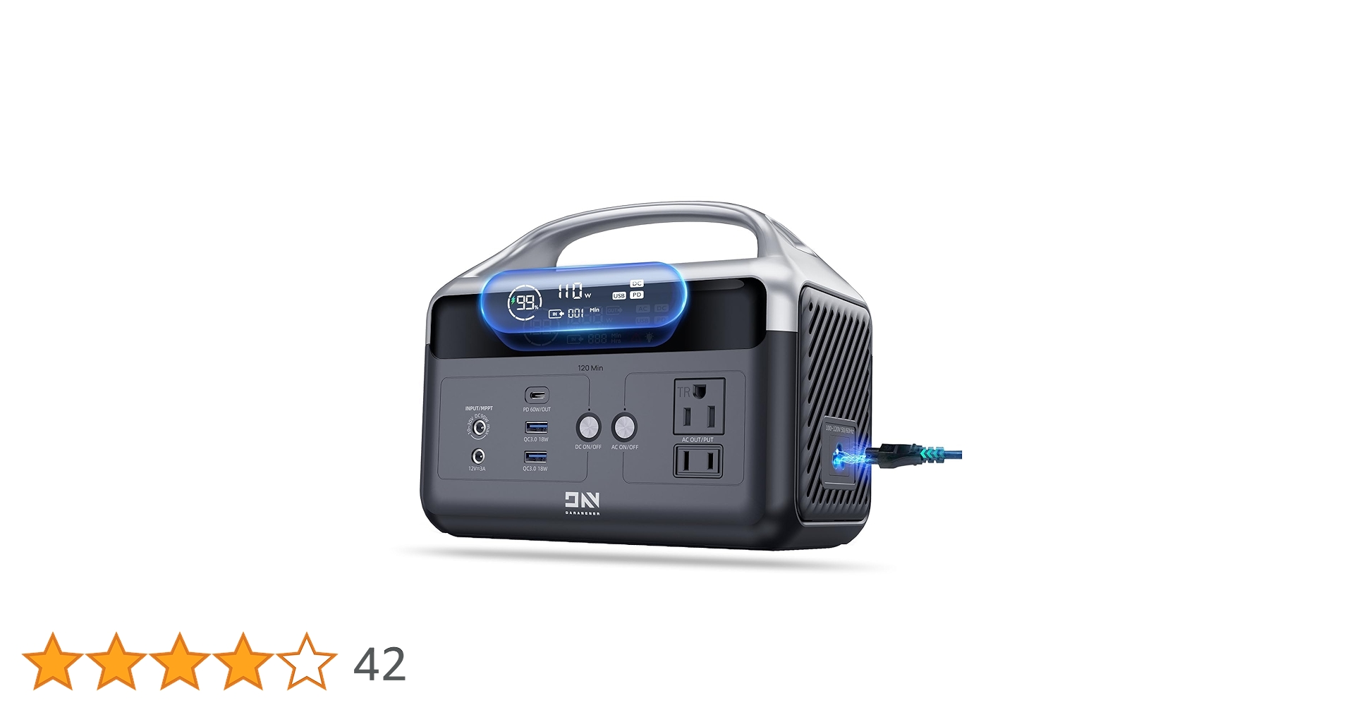 ポータブル電源 Daranener 300W(600Wピーク) 単品 ポータブル電源-DaranEner| 300W 268.8Wh – DaranEner